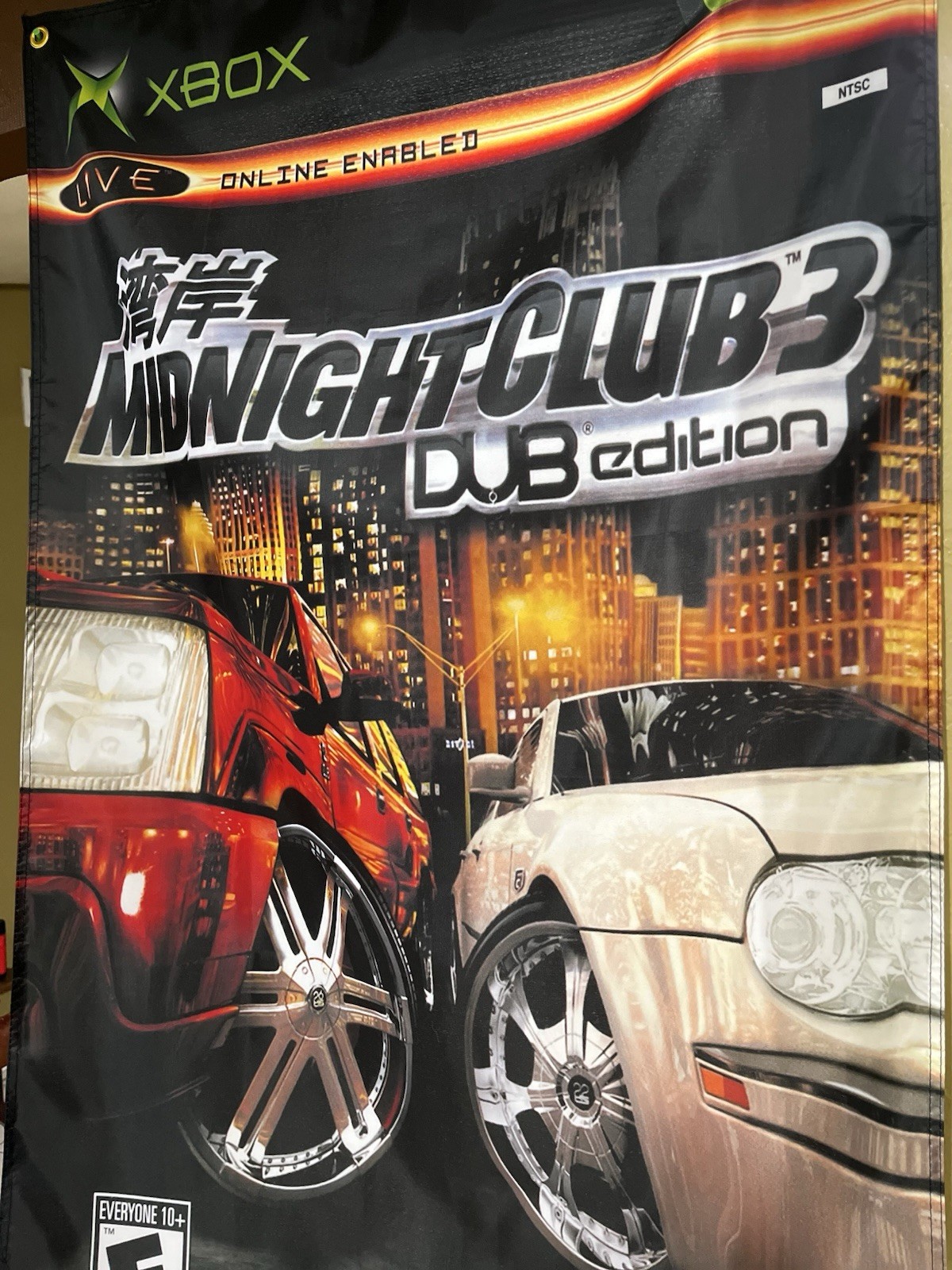 Midnight Club 3 Dub Edition 5ft Flag Microsoft XBOX 2005 Poster Rockstar