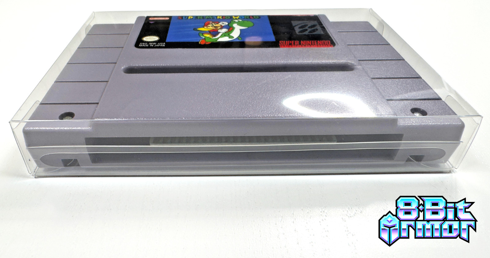 3 Cartridge Protectors for Super Nintendo SNES Cart Game Clear Display Case
