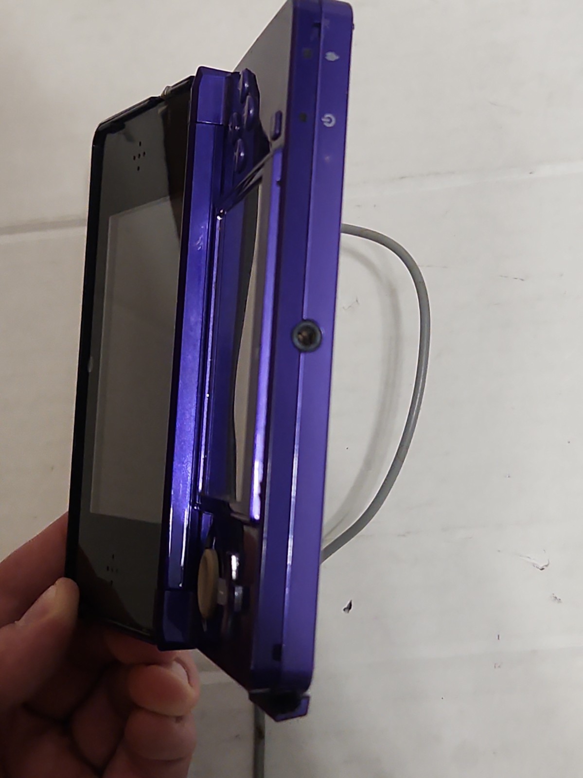 Nintendo 3DS Midnight Purple System CTR-001 Tested Working w/ Charger No Stylus