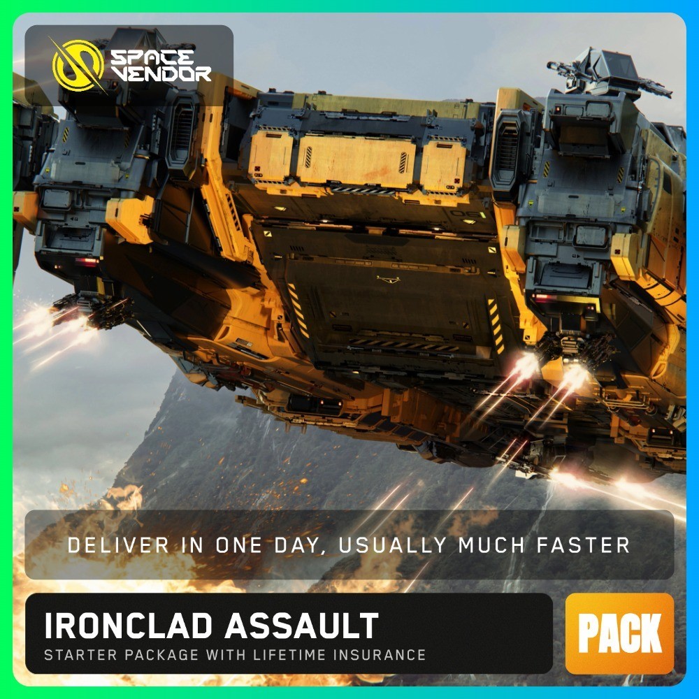 Star Citizen Ironclad Assault LTI Starter Game Pack CCUd – Space Vendor