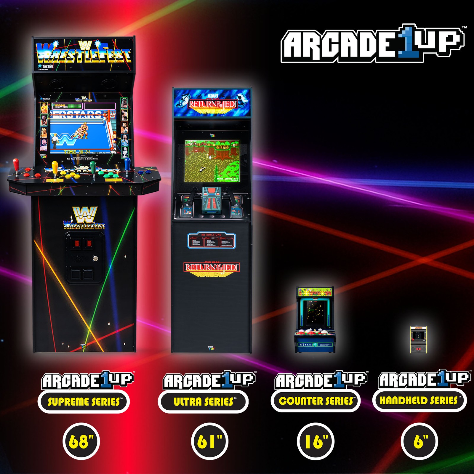 Arcade Classics Atari Centipede Counter Series Arcade Game with 8 Inch Screen