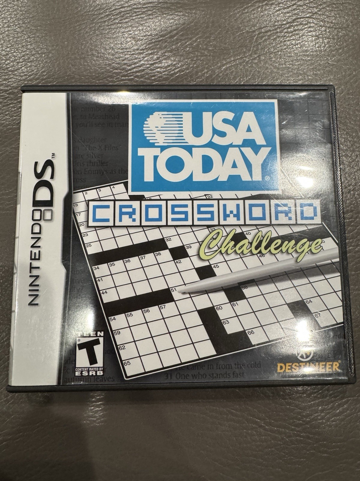 Nintendo DS USA Today Crossword Challenge Game with Case