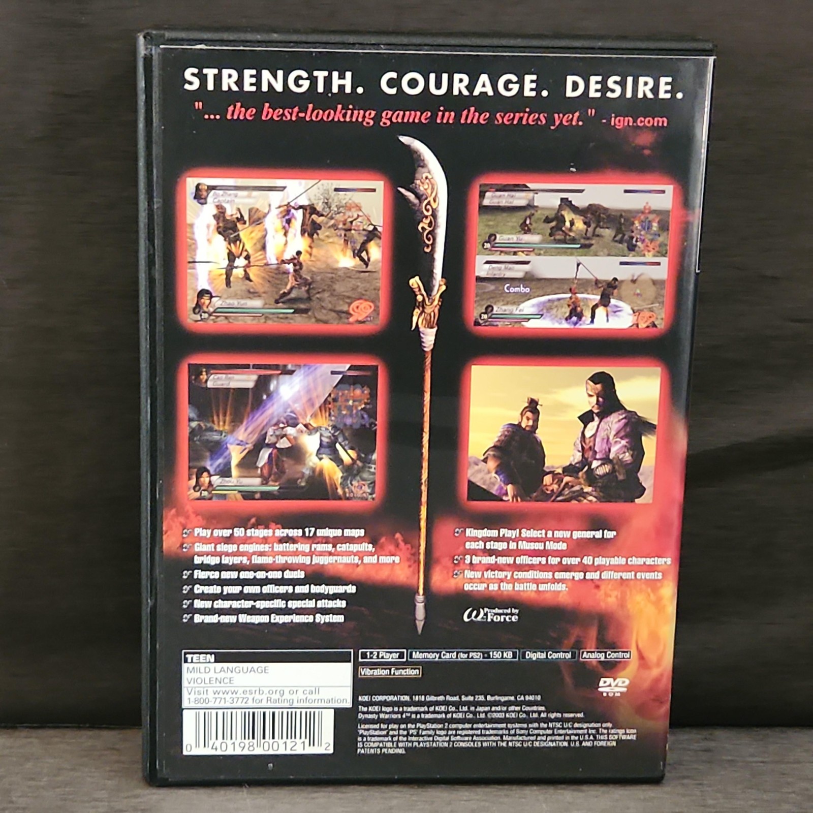 Dynasty Warriors 4 PlayStation 2 PS2 Game CIB