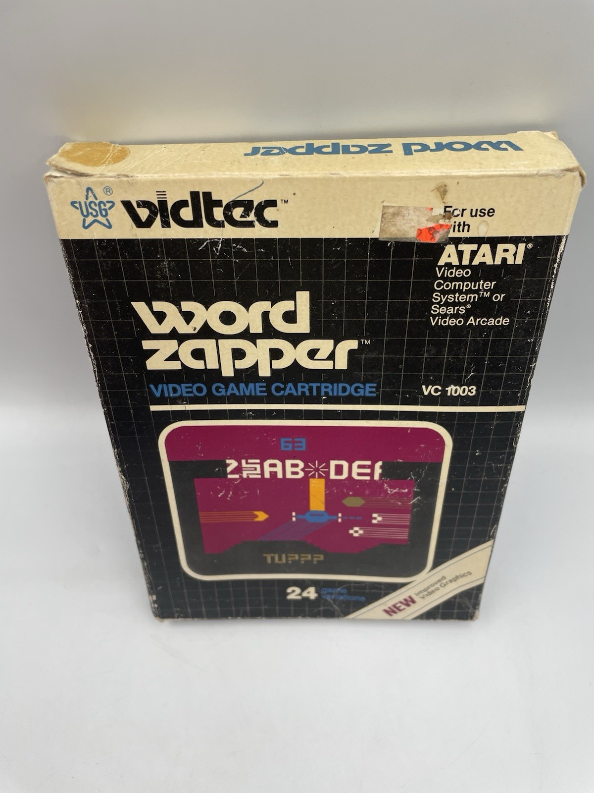 Atari 2600 – WORD ZAPPER with Original Box – Tested & WORKS