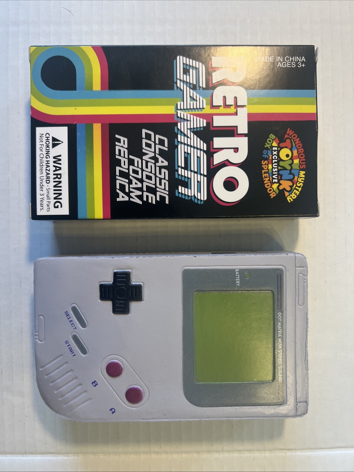 Retro Gamer Novelty Game Boy Classic Console Foam Replica Gameboy System NIB