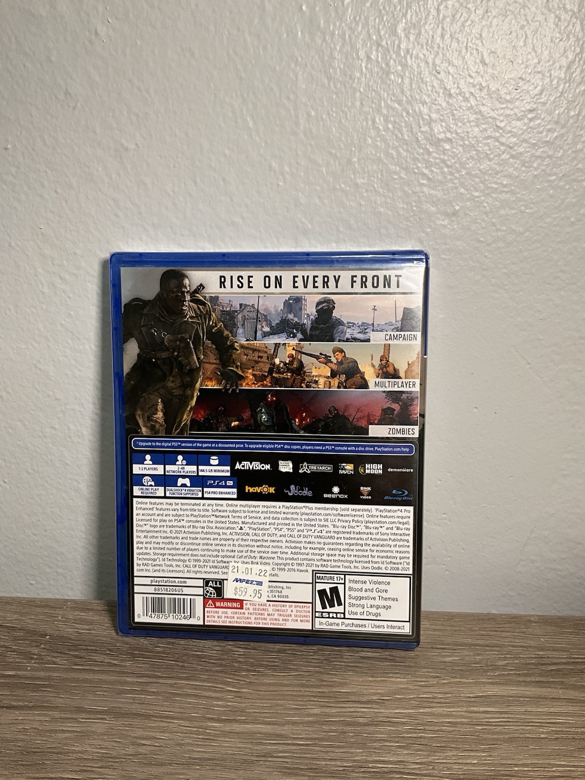 Call of Duty: Vanguard PS4 – WWII FPS Brand New Sealed