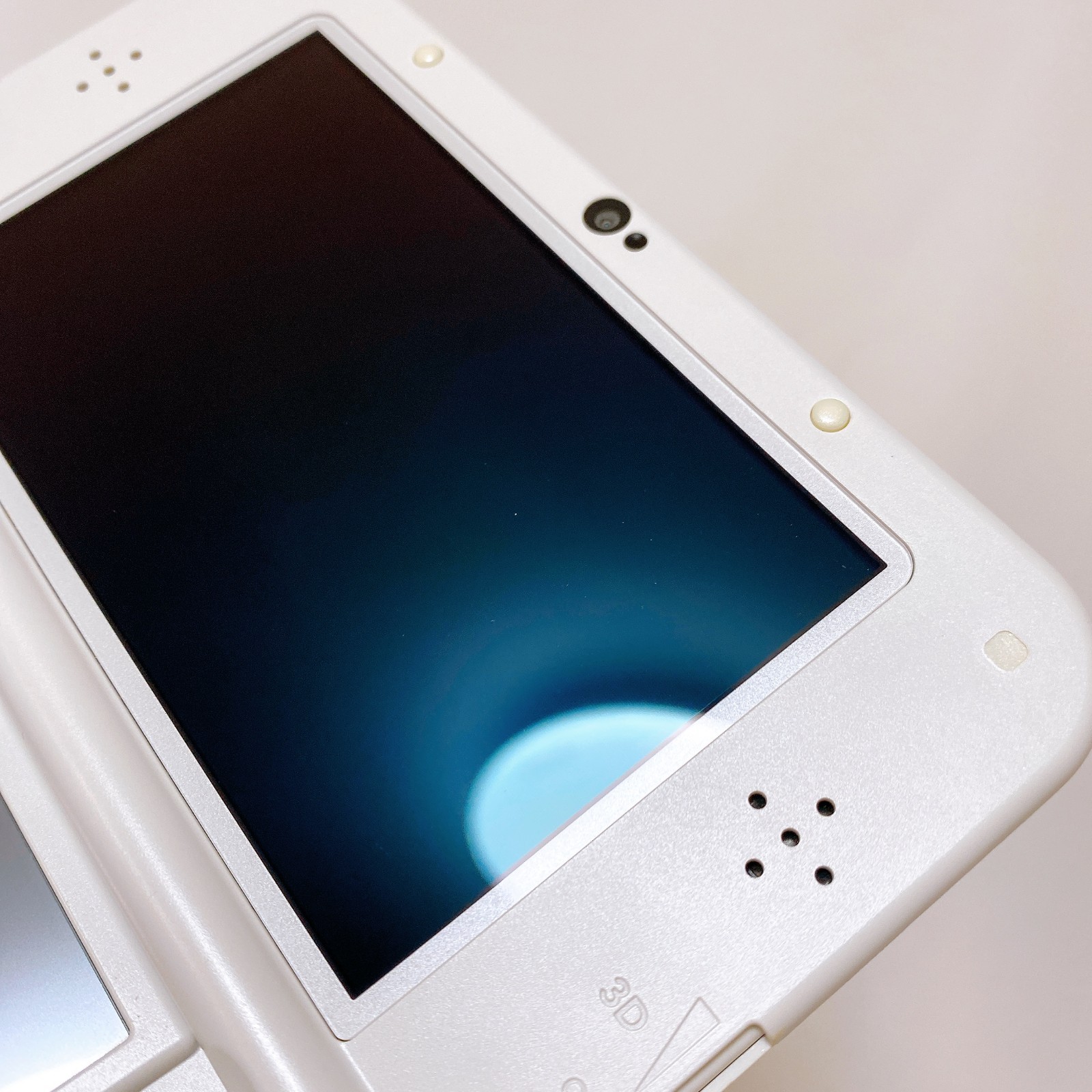 【Dual IPS】 New Nintendo 3DS XL LL Pearl White Stylus Japan Tested Working Rank S