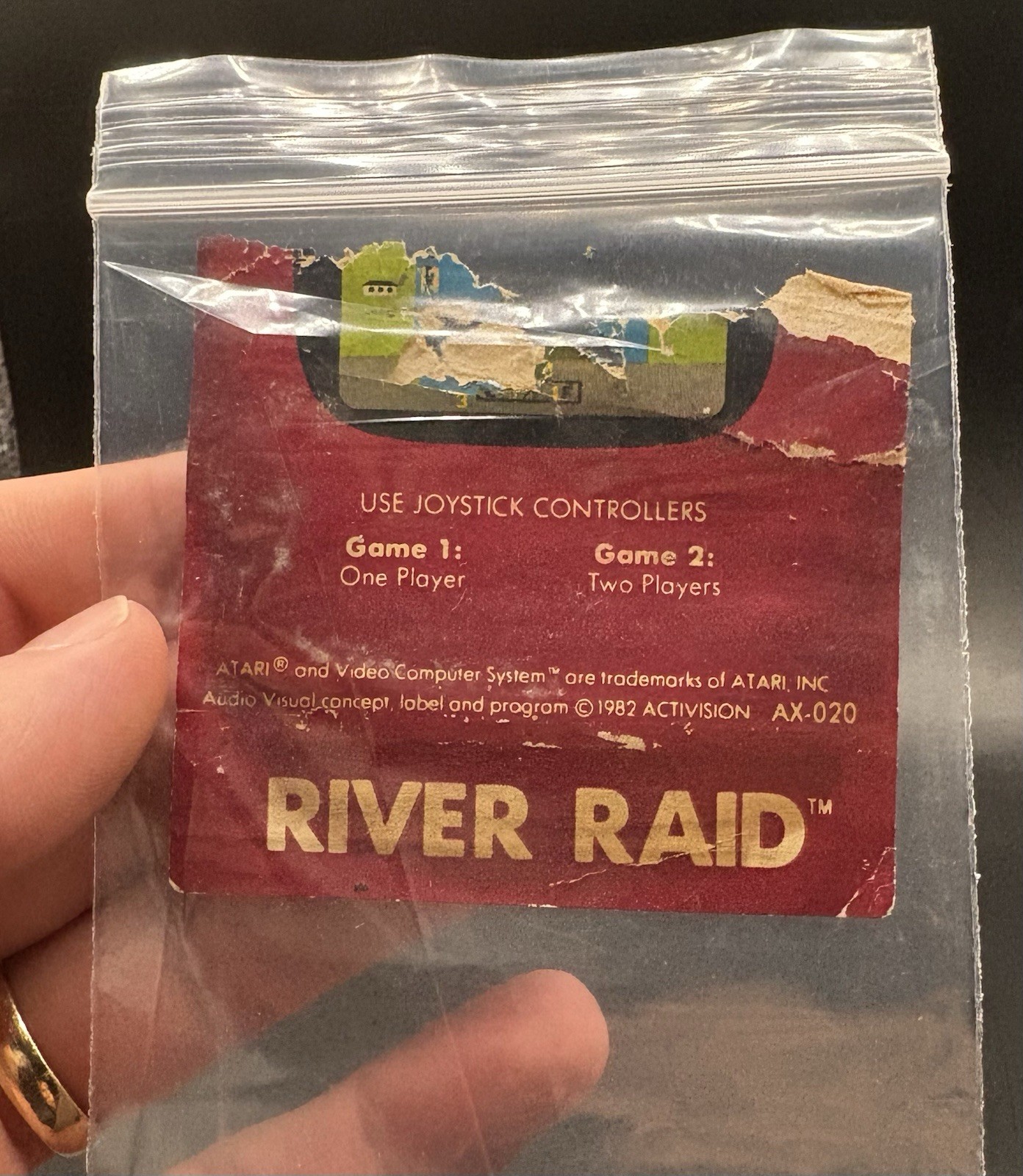 River Raid Atari 2600 Vintage 1982 (tested)