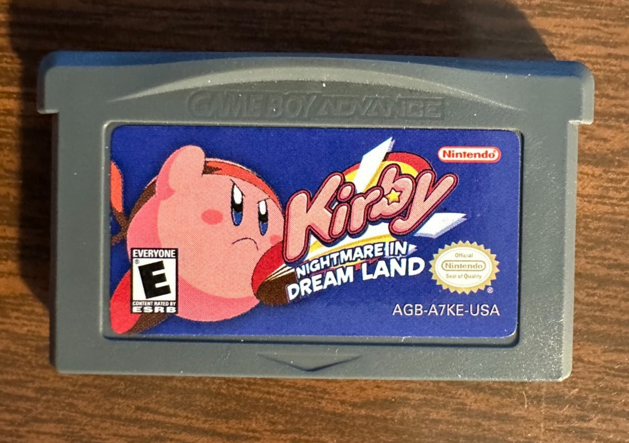 Kirby: Nightmare in Dream Land Nintendo (GameBoy Advance, 2002) Authentic TESTED