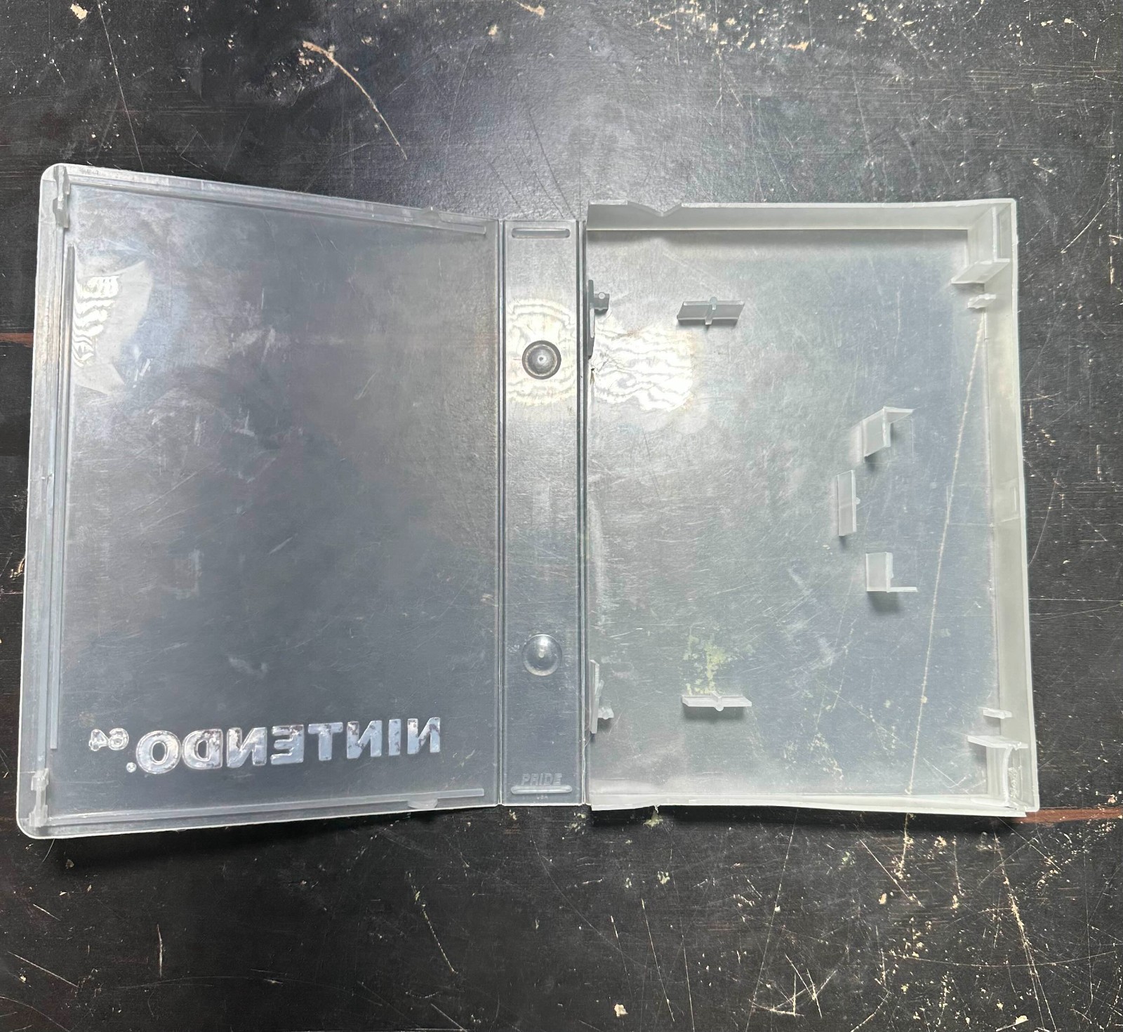 Nintendo 64 Clear Clamshell Case Dust Cover Authentic N64 OEM LOT OF 2