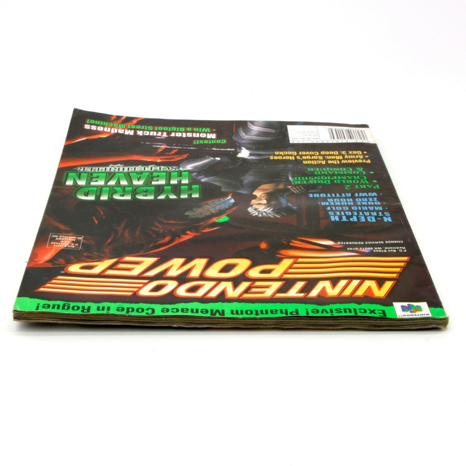 Nintendo Power Magazine Vol 123 w POSTER ALBUM COMIC Hyrbrid Heaven AUG 1999