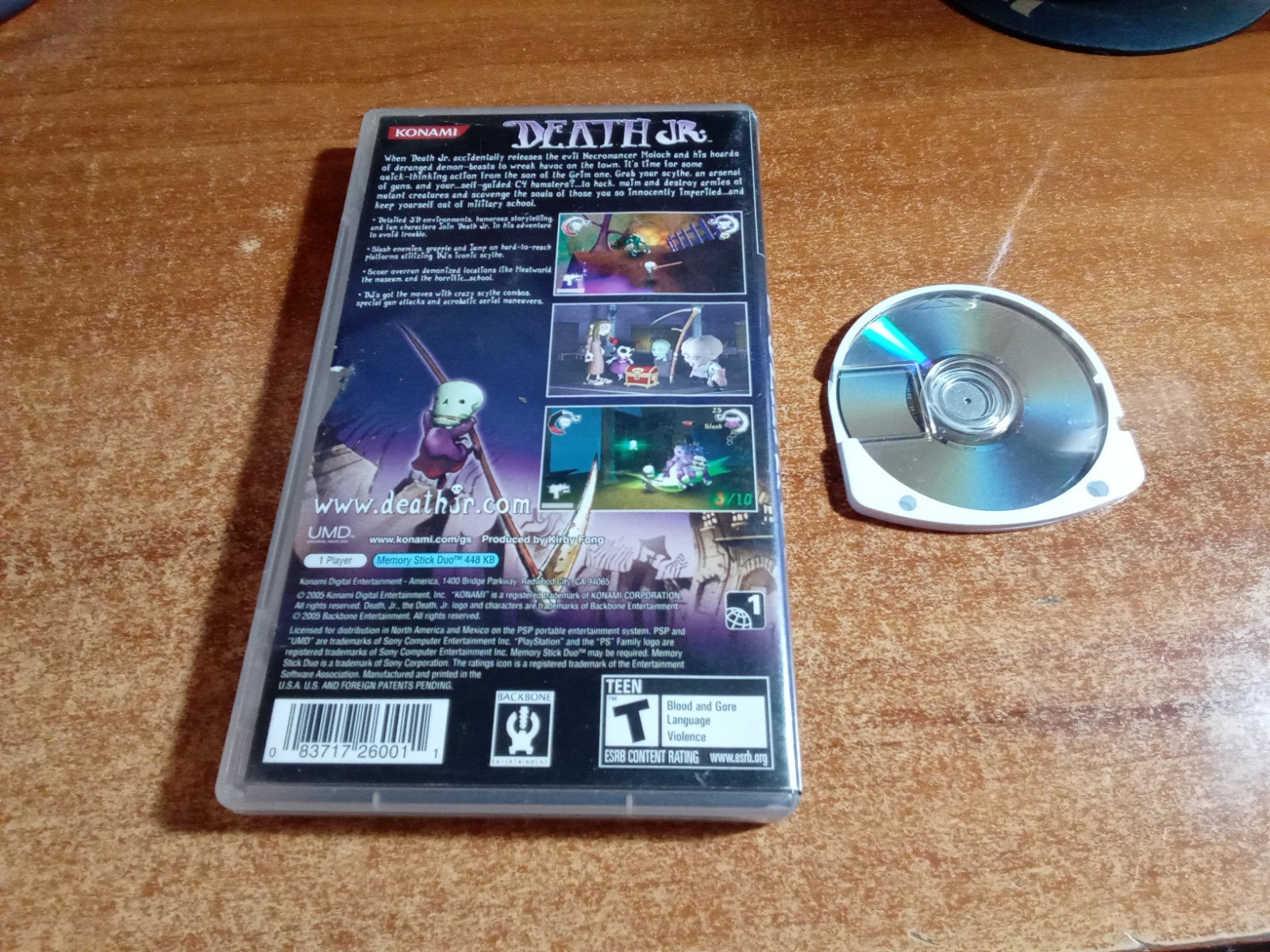 Death Jr. (Sony PSP, 2005) *TESTED*