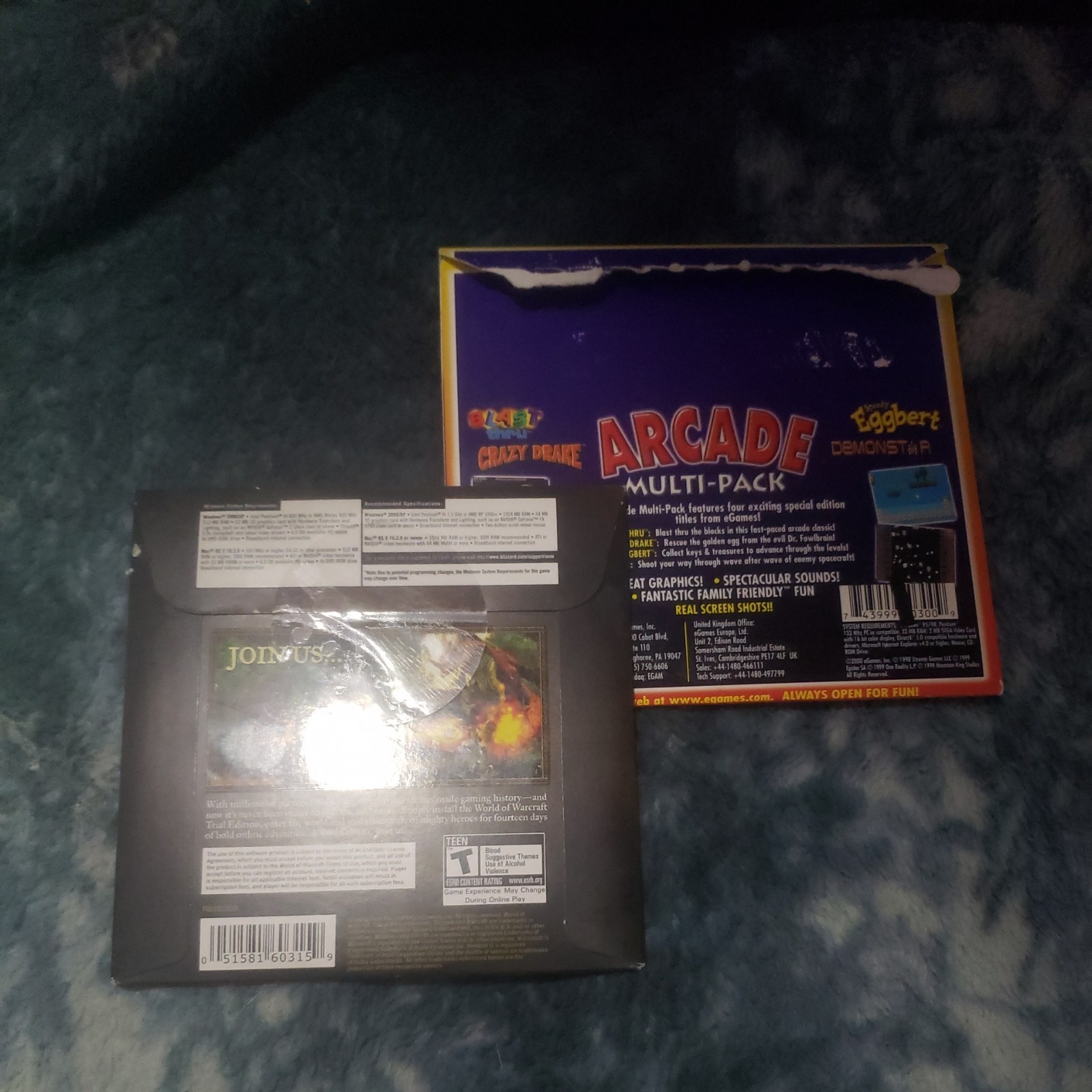 World of Warcraft 14 Day Trial Edition DVD-ROM with bonus arcade mulipack ROM