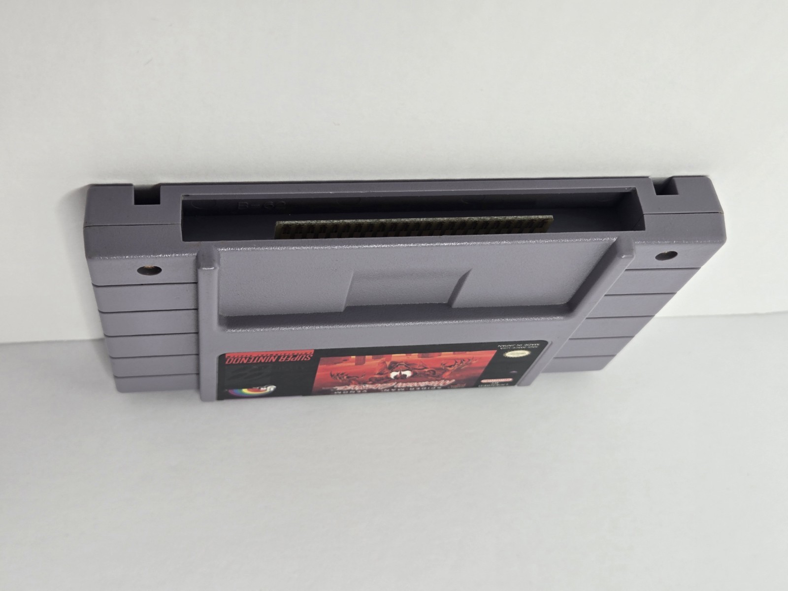 Spider-Man Venom Maximum Carnage SNES Rare Gray Variant Authentic Pristine