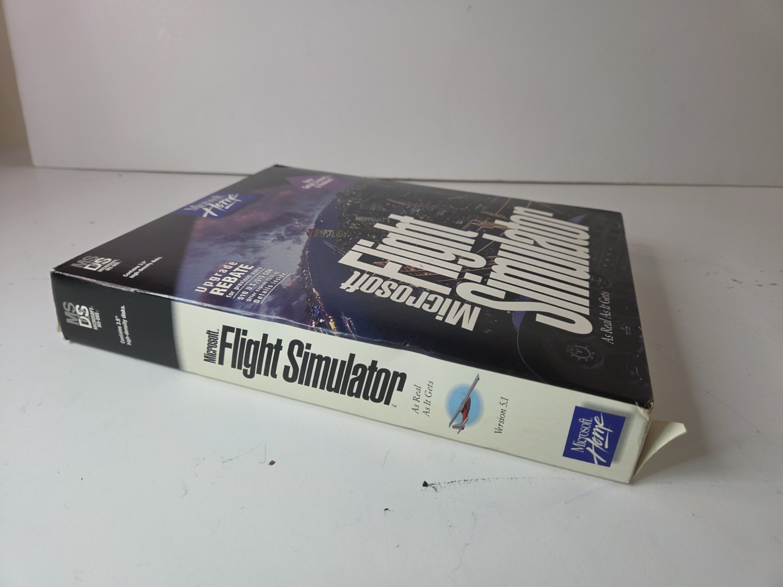 Open Box Microsoft Flight Simulator 5.1 PC, 1995 3.5″ Diskettes MS-DOS Big Box