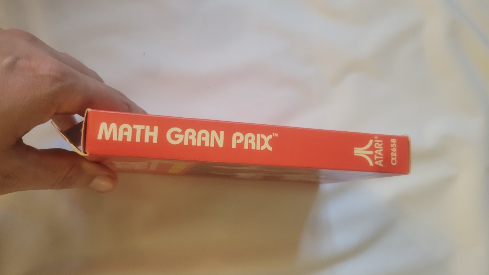 Vintage Atari Math Gran Prix 2600 1982 Video Game Cartridge Box