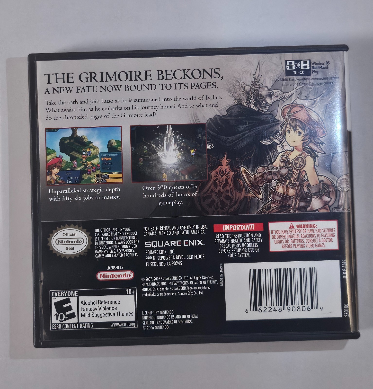 Final Fantasy Tactics A2 Grimoire of the Rift (Nintendo DS, 2007) *CIB*