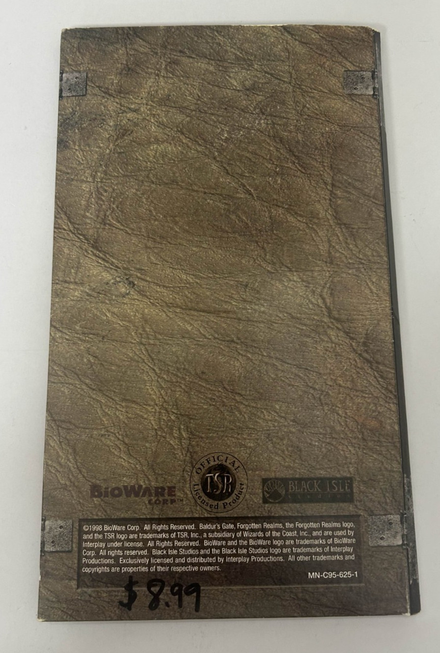 Baldur’s Gate Forgotten Realms 6 Disc PC CD-ROM Includes Reference Card and Map
