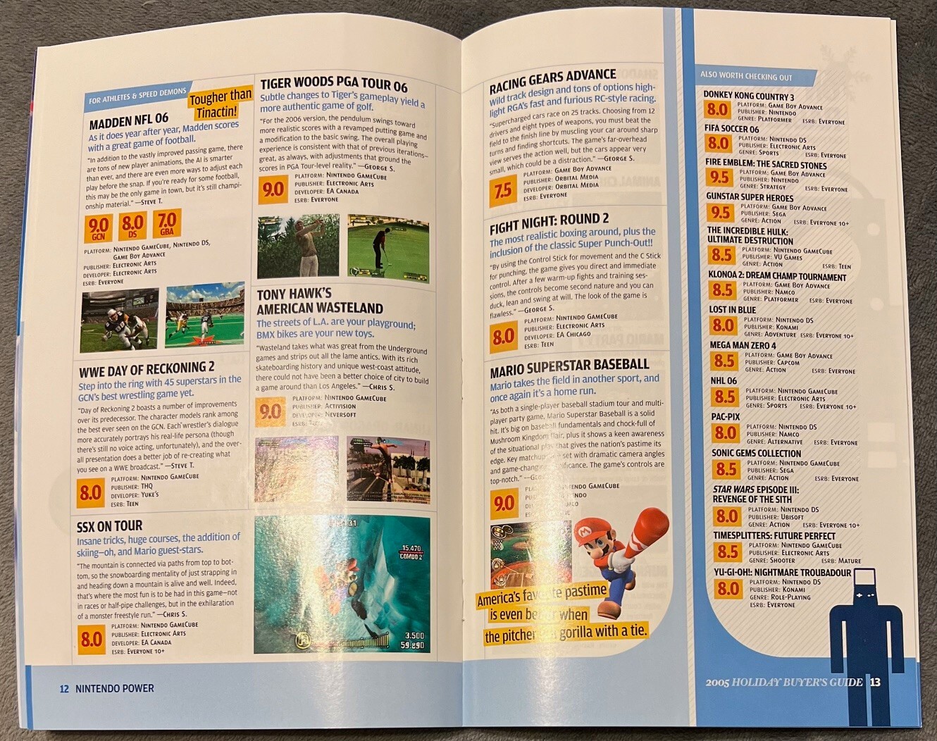 Nintendo Power 2005 Holiday Buyer’s Guide Promotional Booklet DS GBA Gamecube