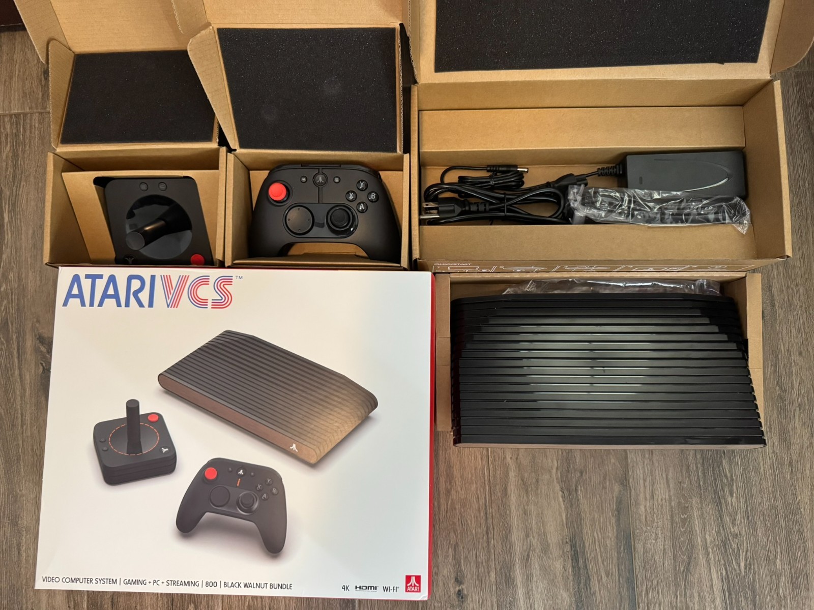 Atari VCS 800 Home Console 32GB – Black Walnut Bundle with extra joystick