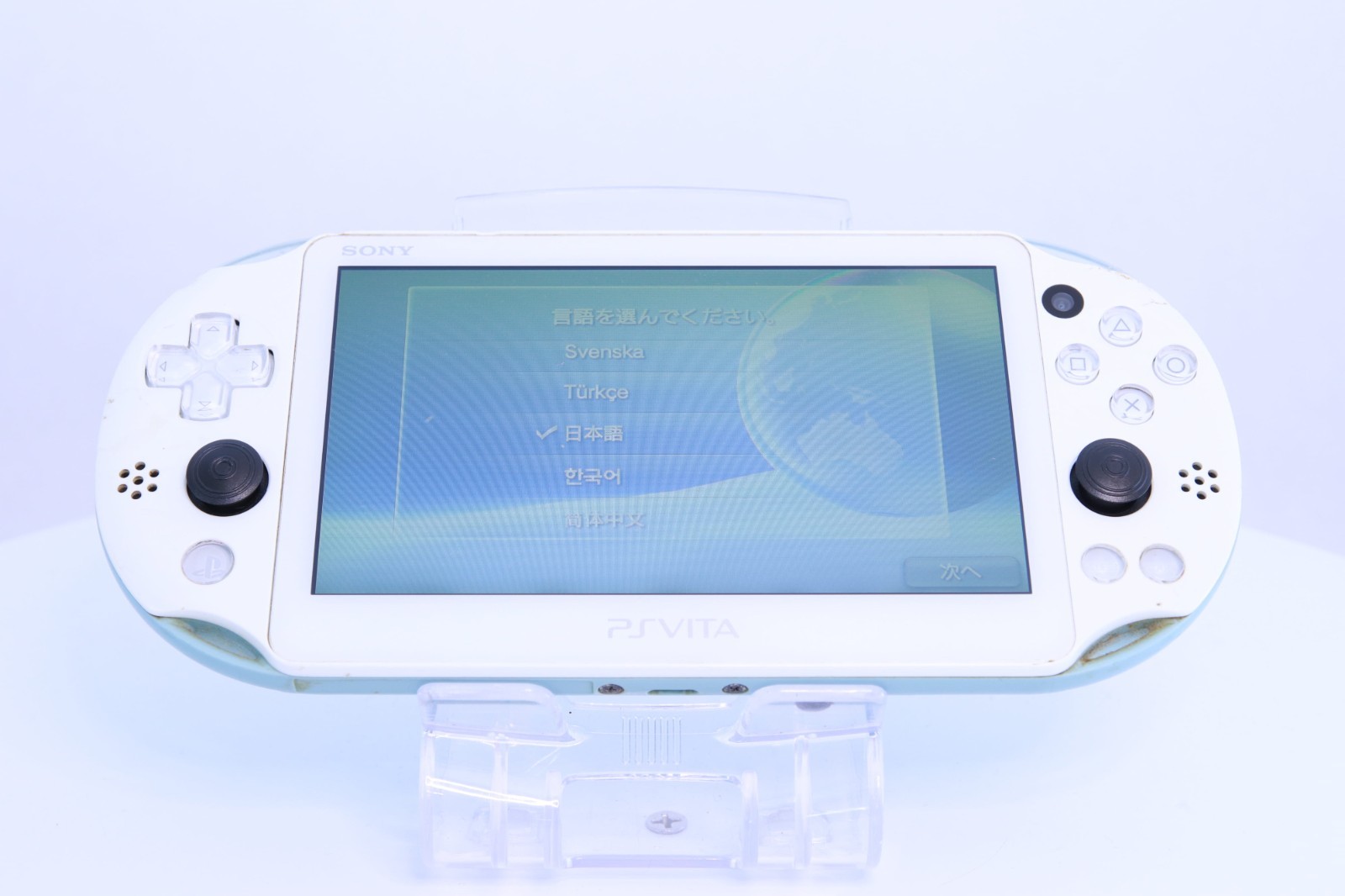 JP Game PS Vita PCH-2000 Light Blue White [ Rank：B]