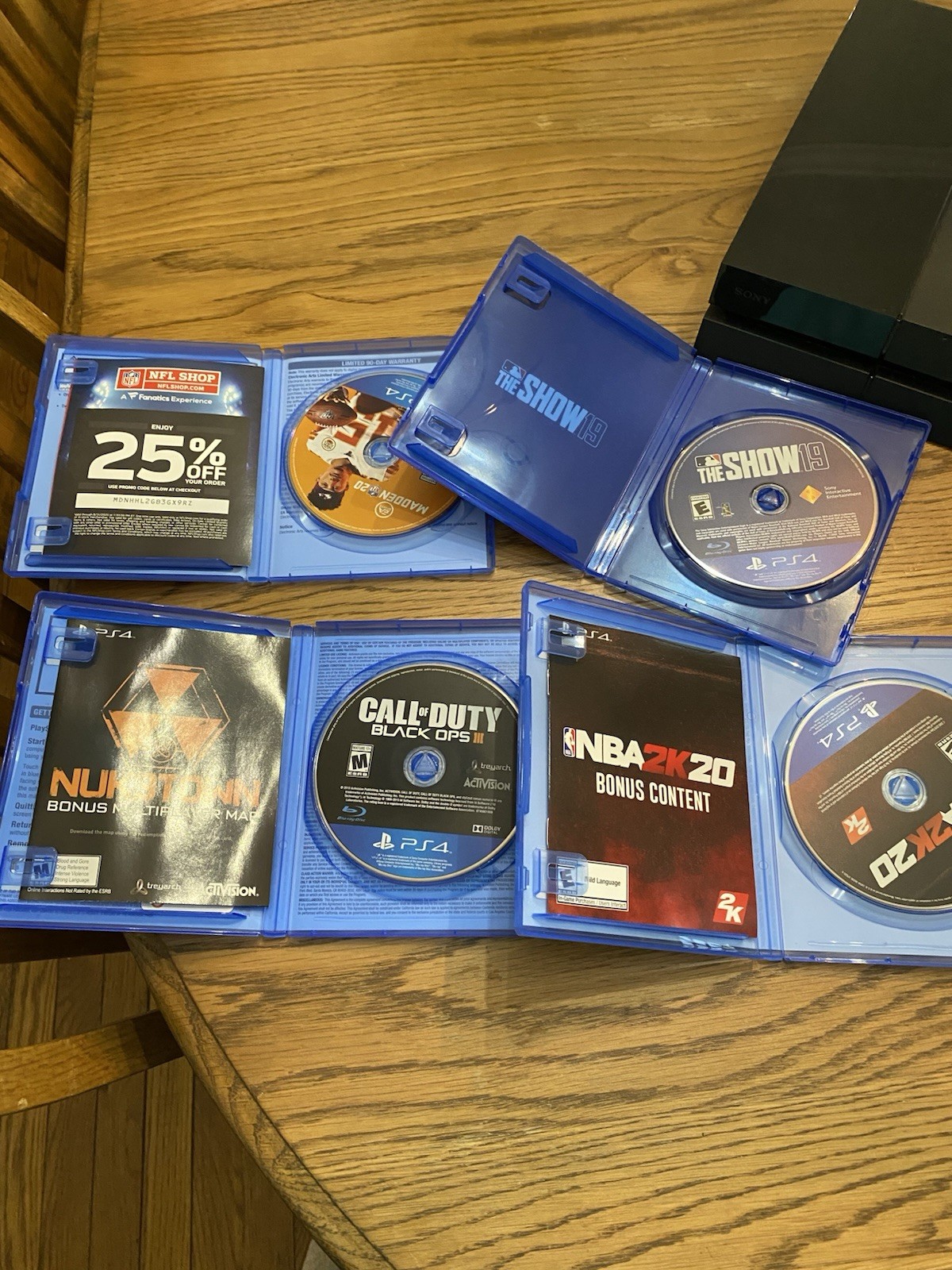 Sony PlayStation 4 PS4 500GB CUH-1115A Controller Bundle 4 Games “Fat” Original