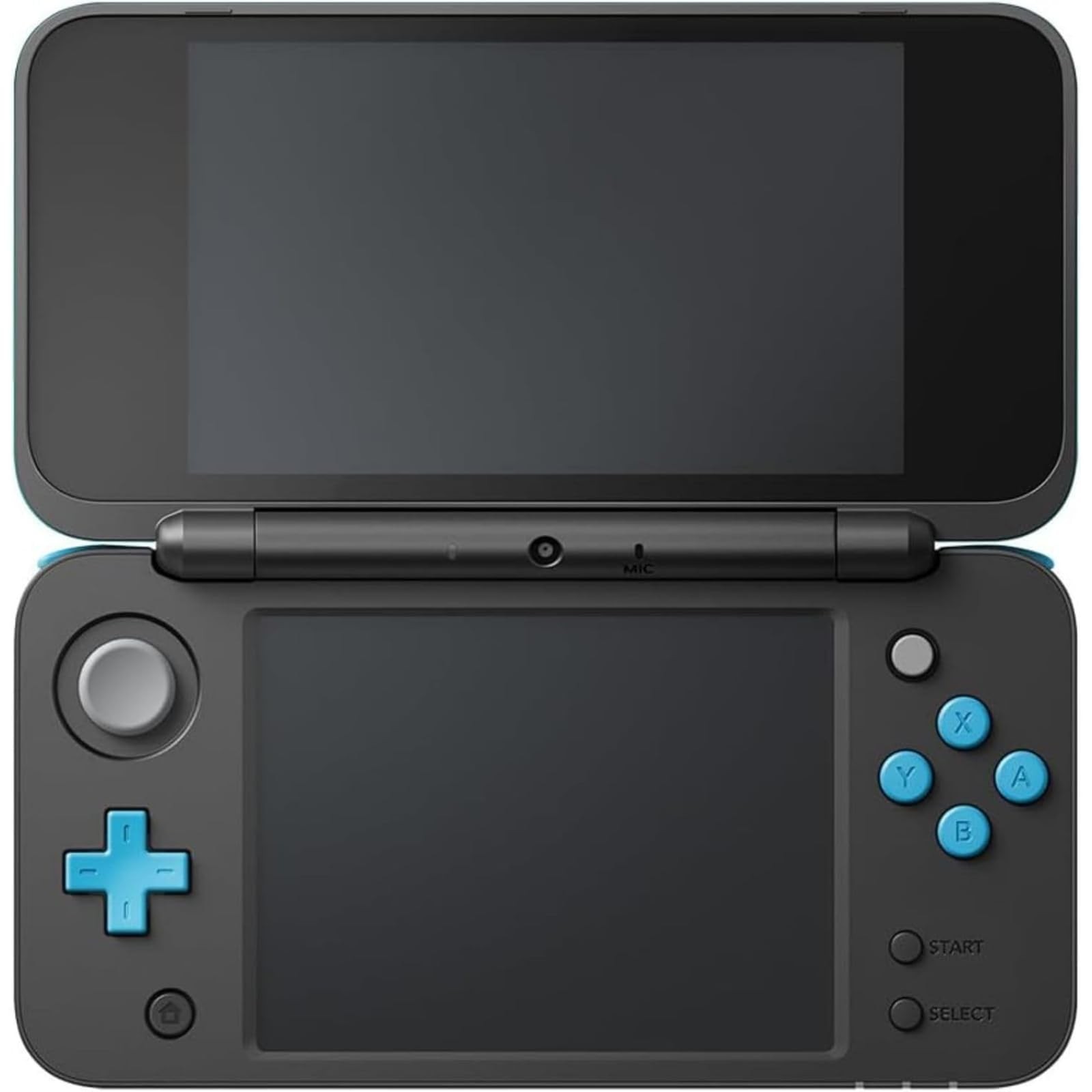 New Nintendo 2DS LL with Charger [Black x Turquoise] SD Card Fully Formatted
