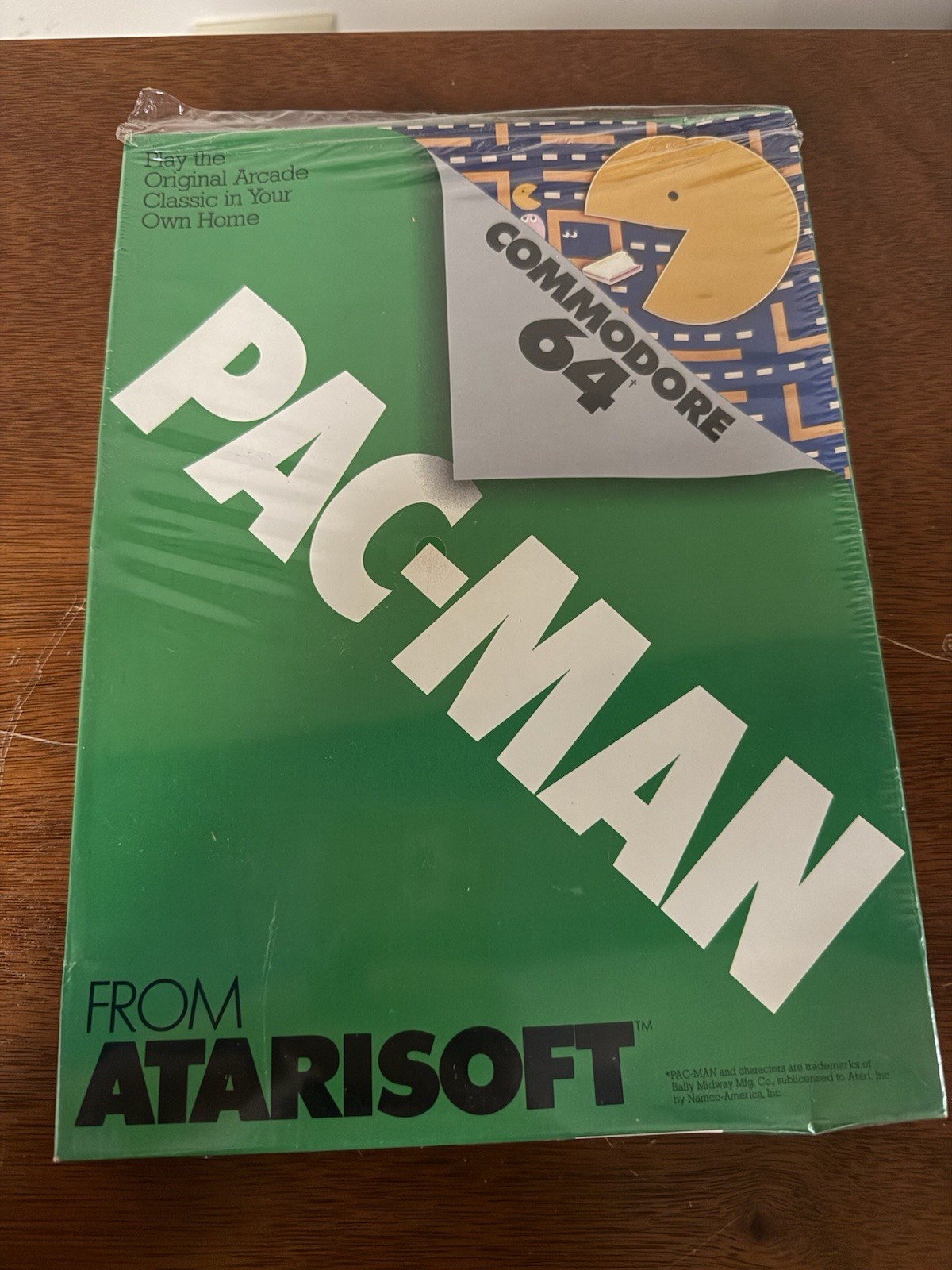 PAC-MAN ATARISOFT COMMODORE 64 CARTRIDGE 1983 GAME ORIGINAL BOX STILL SEALED