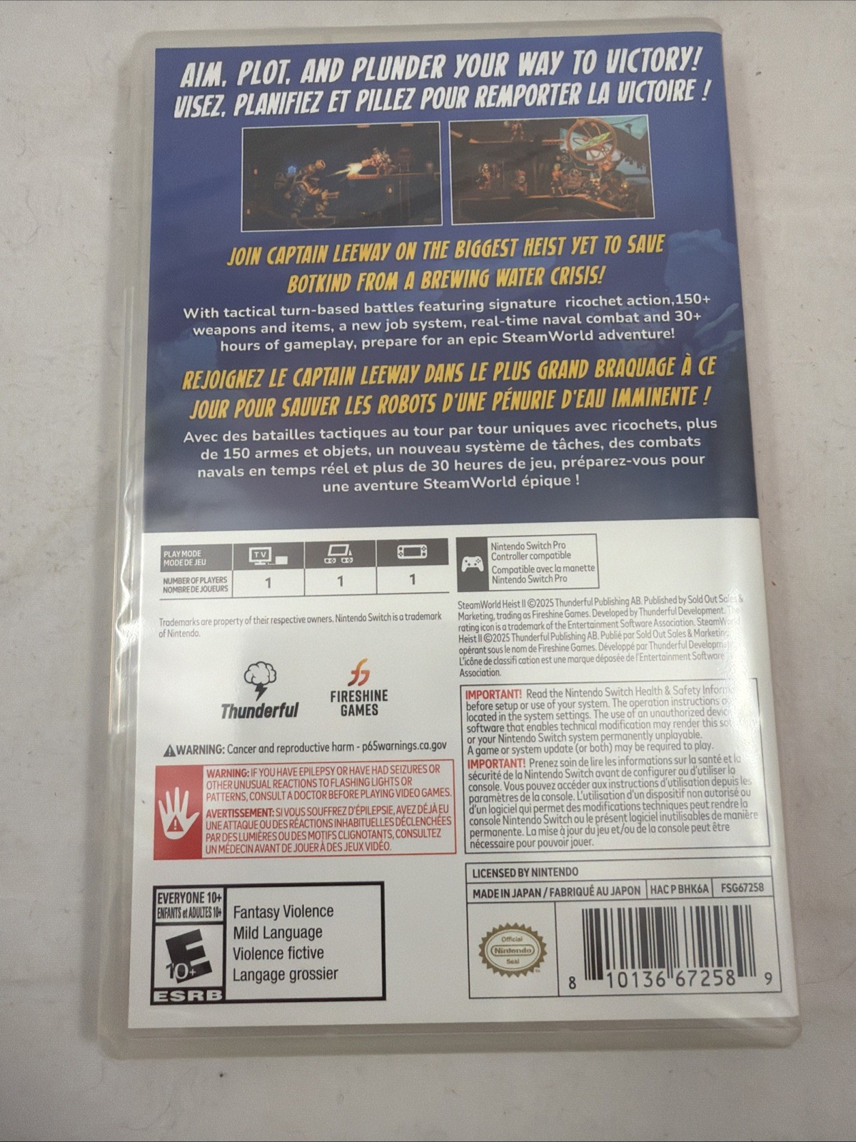 SteamWorld Heist II (Nintendo Switch) Brand New FACTORY SEALED