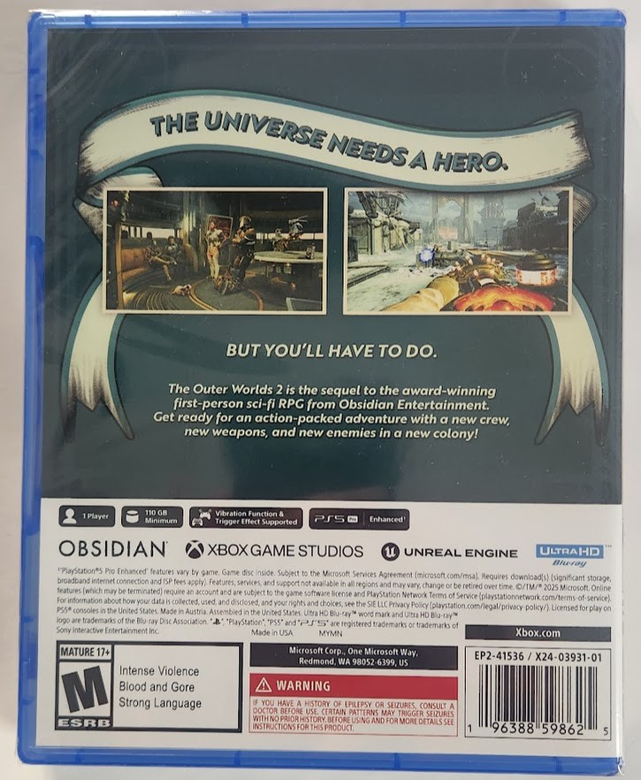 The Outer Worlds 2 PS5 Brand New Game ( 2025 RPG )