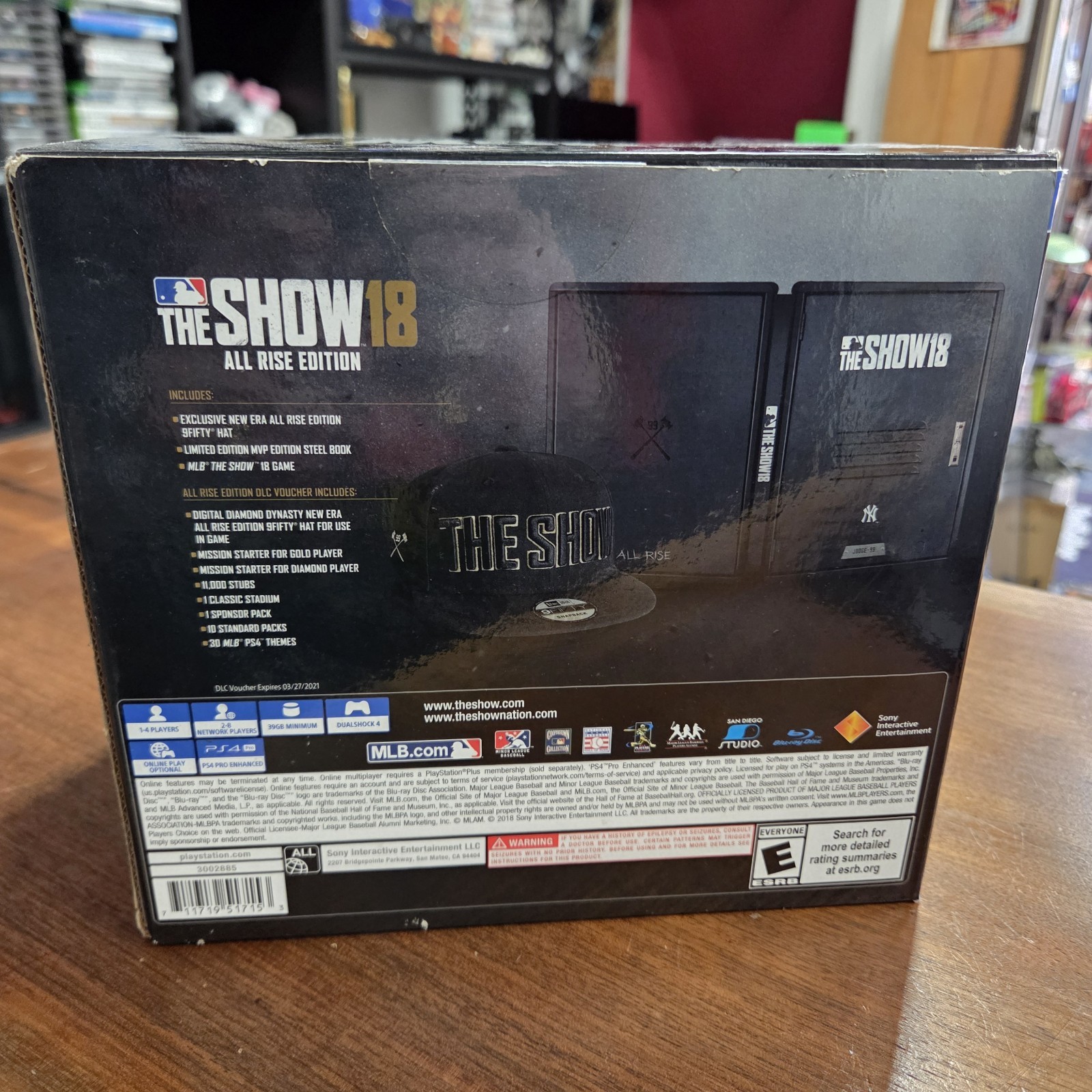 MLB The Show 18 all rise cib ps4 MVP Edition With Hat – MINT NM