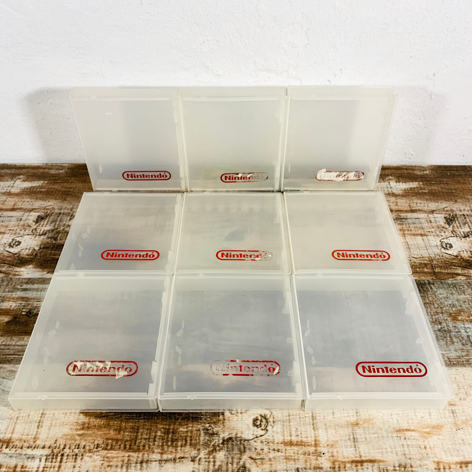 Official Nintendo NES Plastic Clamshell Game Case Lots of 4 or 10
