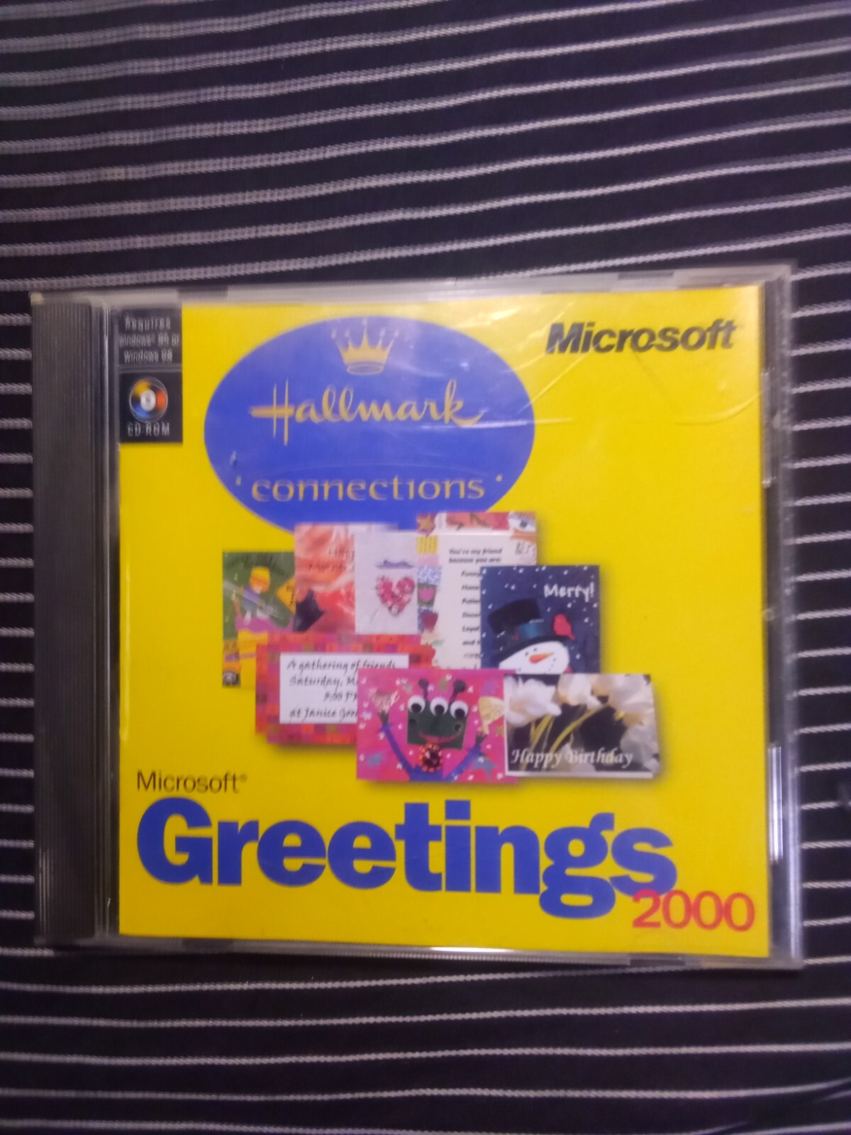 Microsoft Hallmark Greetings 2000 Windows 95 / 98 PC CD Publishing Software