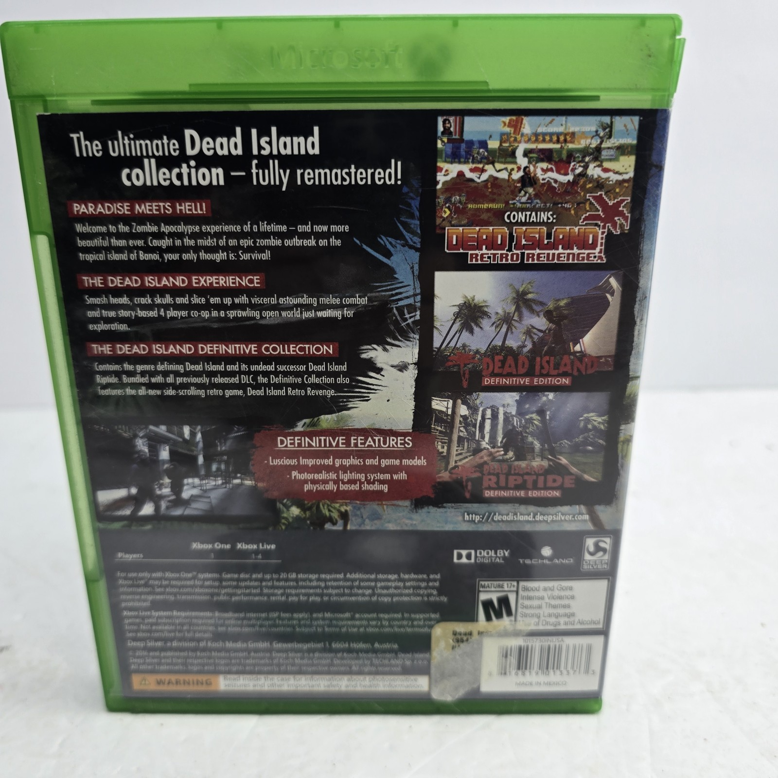 *See Pics* Dead Island: Definitive Collection (Microsoft Xbox One, 2016) Tested