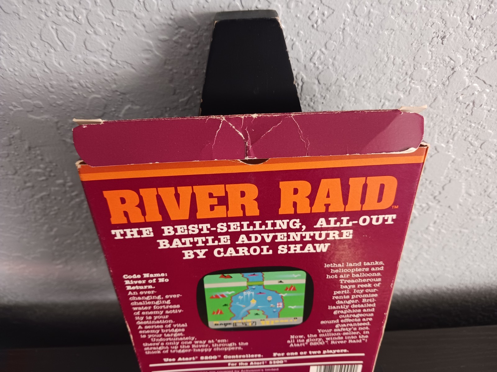 Carol Shaw’s River Raid Atari 5200 Activision W/ Catalog 1983 Vintage Tested