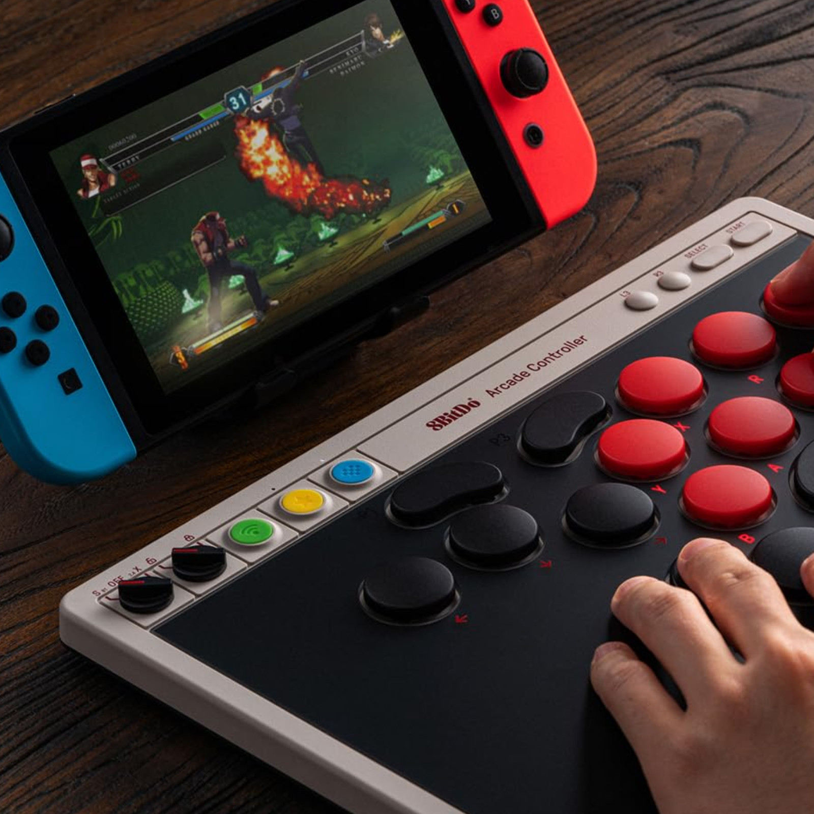 8BitDo All-Button Arcade Controller N Edition Switch 2 Windows Leverless NEW