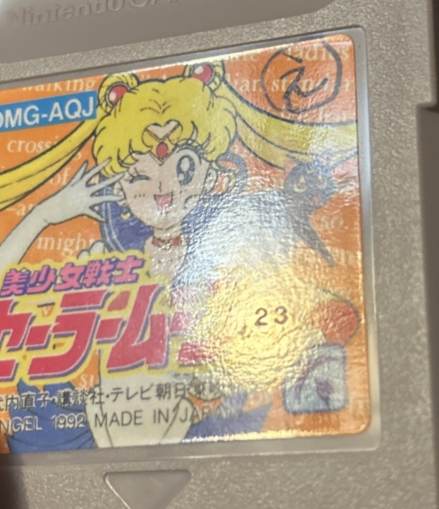 Game Boy Sailor Moon Bishoujo Senshi Japan GameBoy GB game NICE LABEL *read*