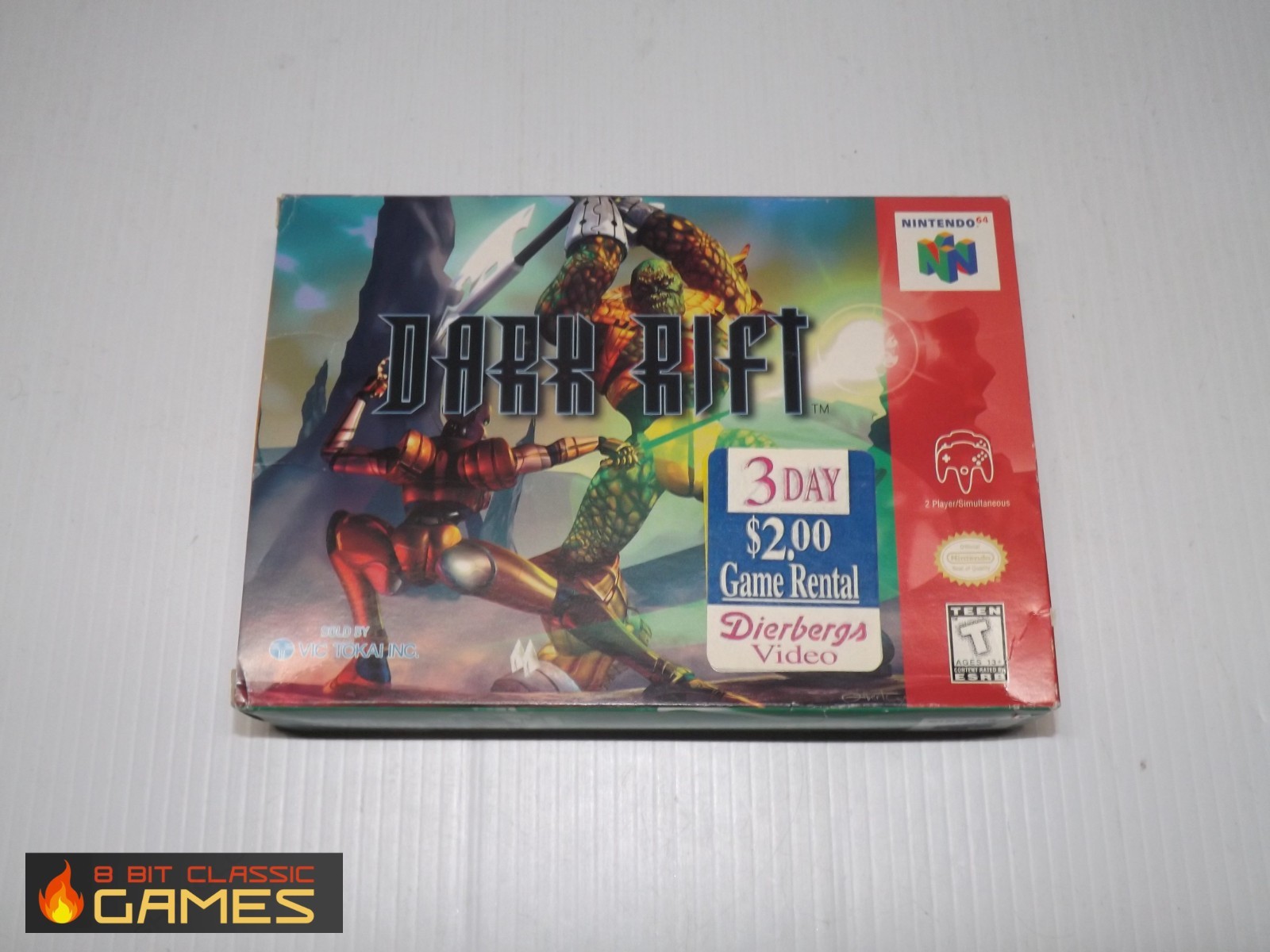 AUTHENTIC! Dark Rift – GAME & BOX – NINTENDO 64 – 77a