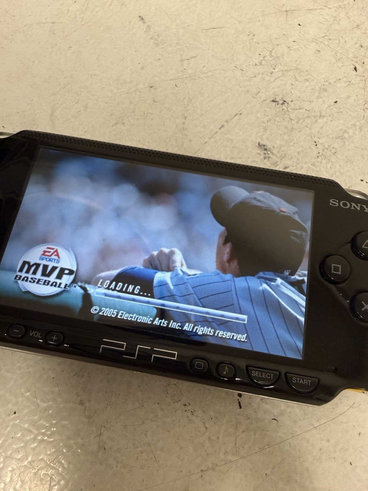 Sony PSP-1001 Black Console + MVP Baseball+32mb Memory Card TESTED PICS