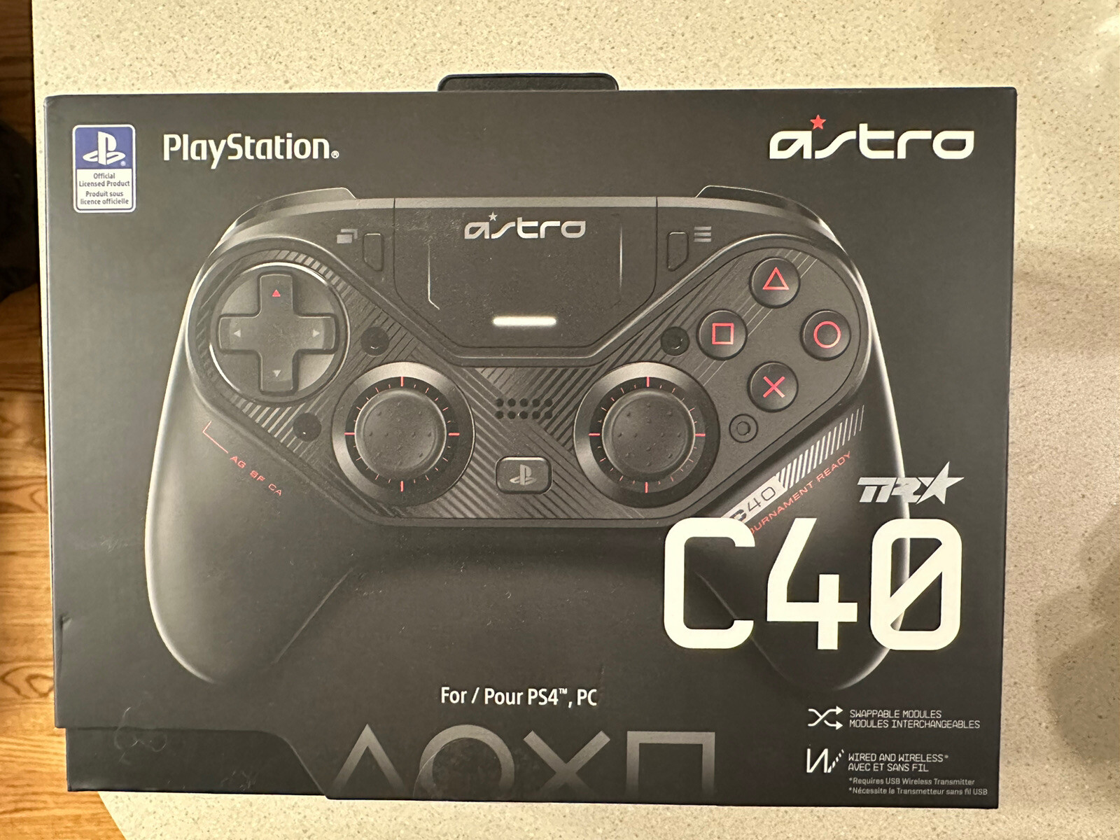 Astro Gaming C40 TR Wireless Controller for PlayStation 4 PS4 Black Clean!