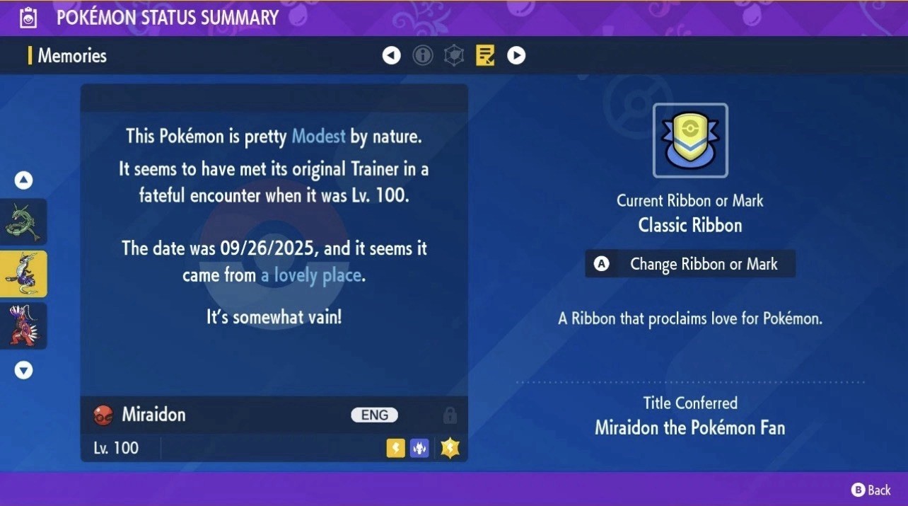 SHINY MIRAIDON ⭐️ 2025 GAMESTOP ⭐️ UNTOUCHED ✨ Pokemon Scarlet And Violet