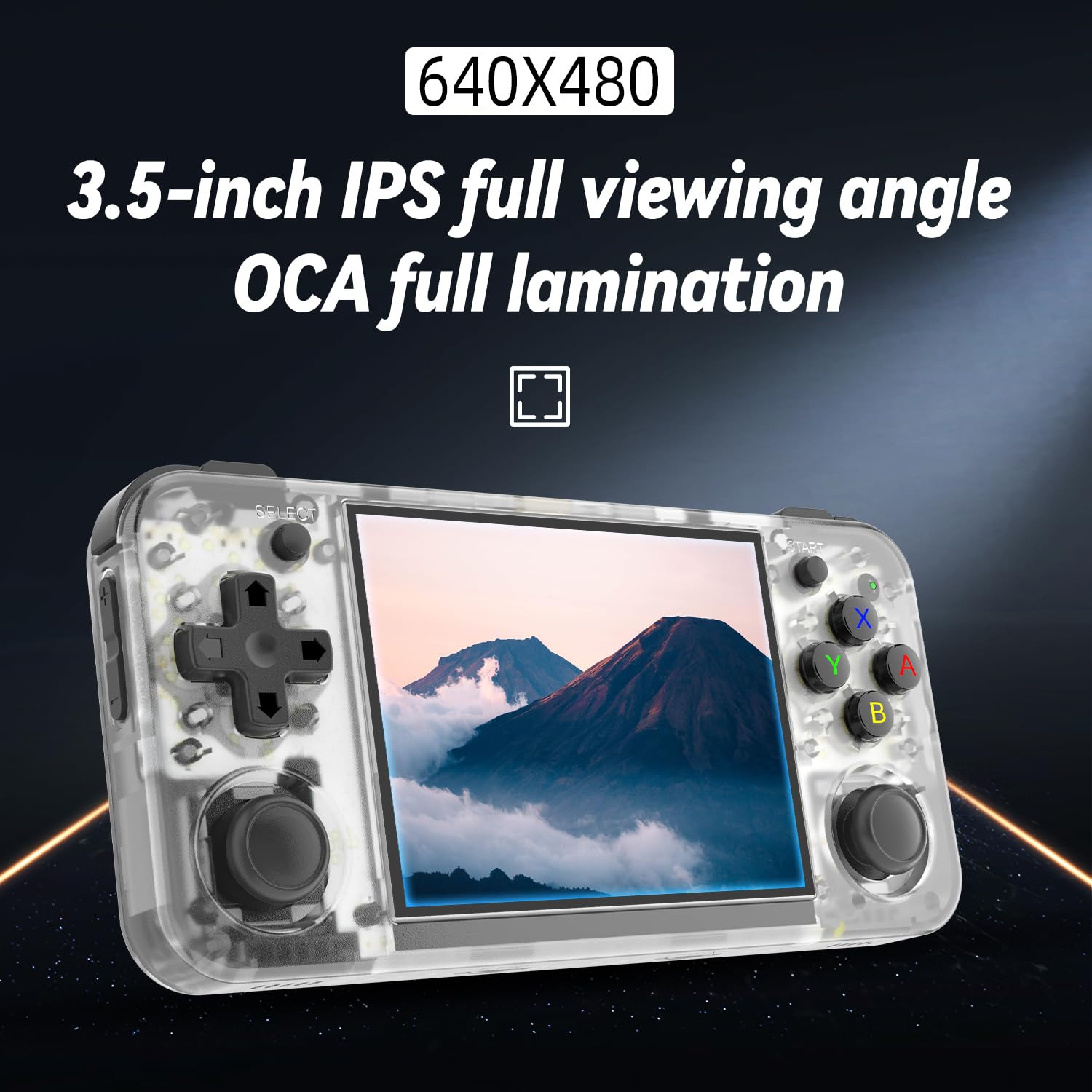 RG35XX H Retro Handheld Game Console Linux System 3.5”IPS Screen 64G TF Card wi