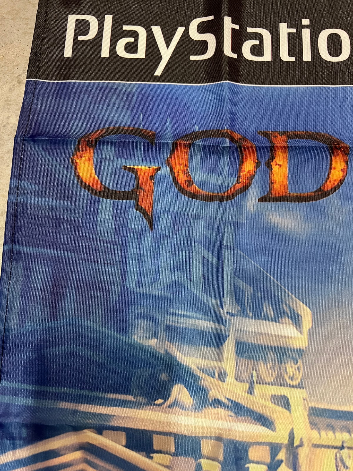 God of War PS2 Custom Wall Flag Tapestry 2 x 3 Ft, Playstation 2