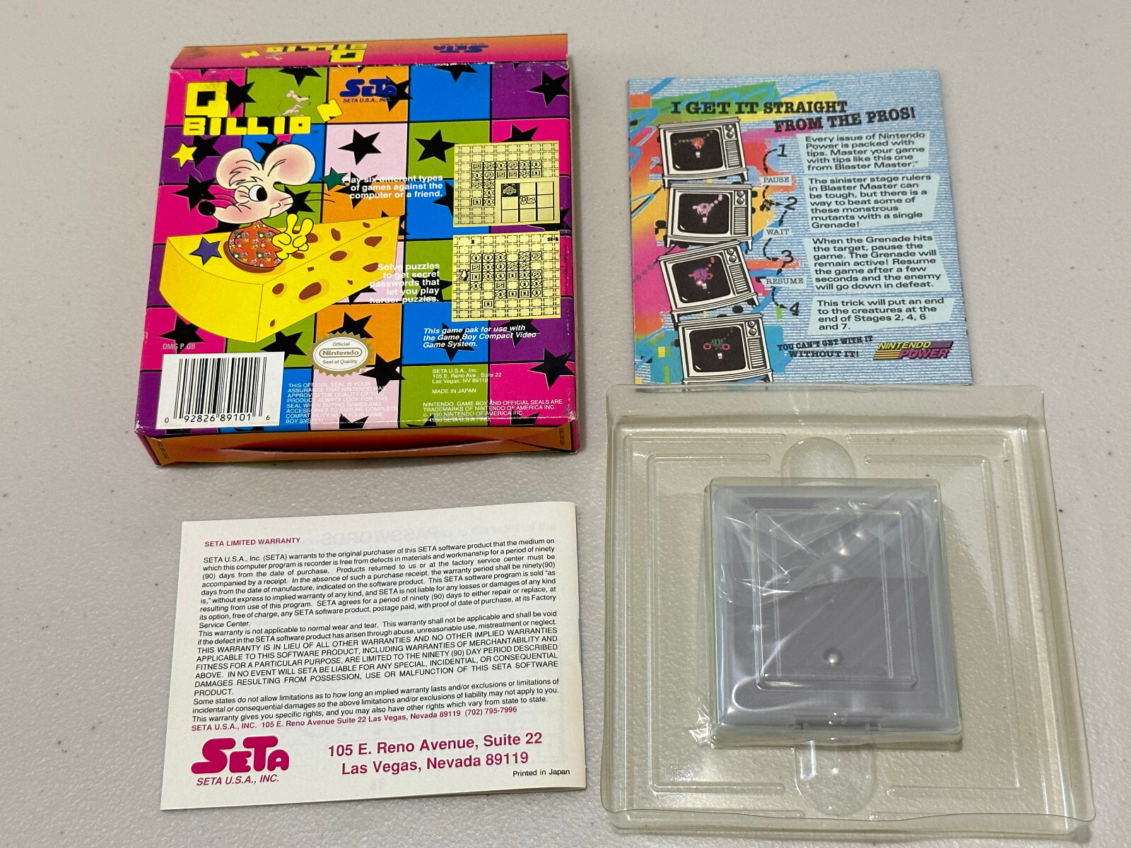 Q Billion (Nintendo Game Boy) Complete Authentic