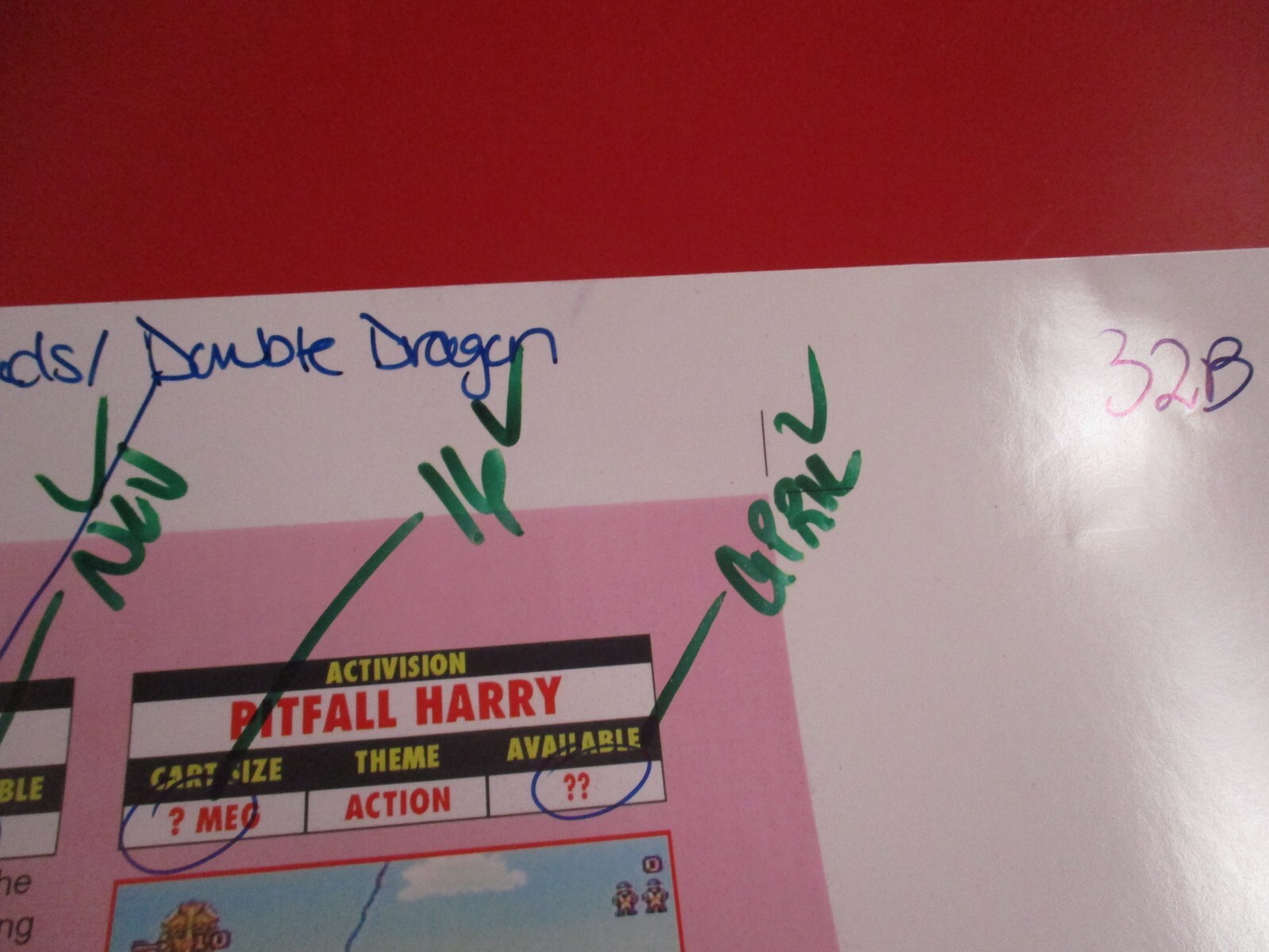 Super NES Buyer’s Guide Magazine Prototype Sheet We’re Back Battletoads Double D