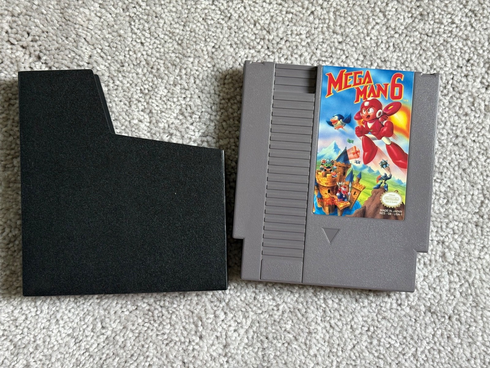 Mega Man 6 Cartridge (Nintendo NES 1994) Game and Sleeve. Tested WORKING see pic
