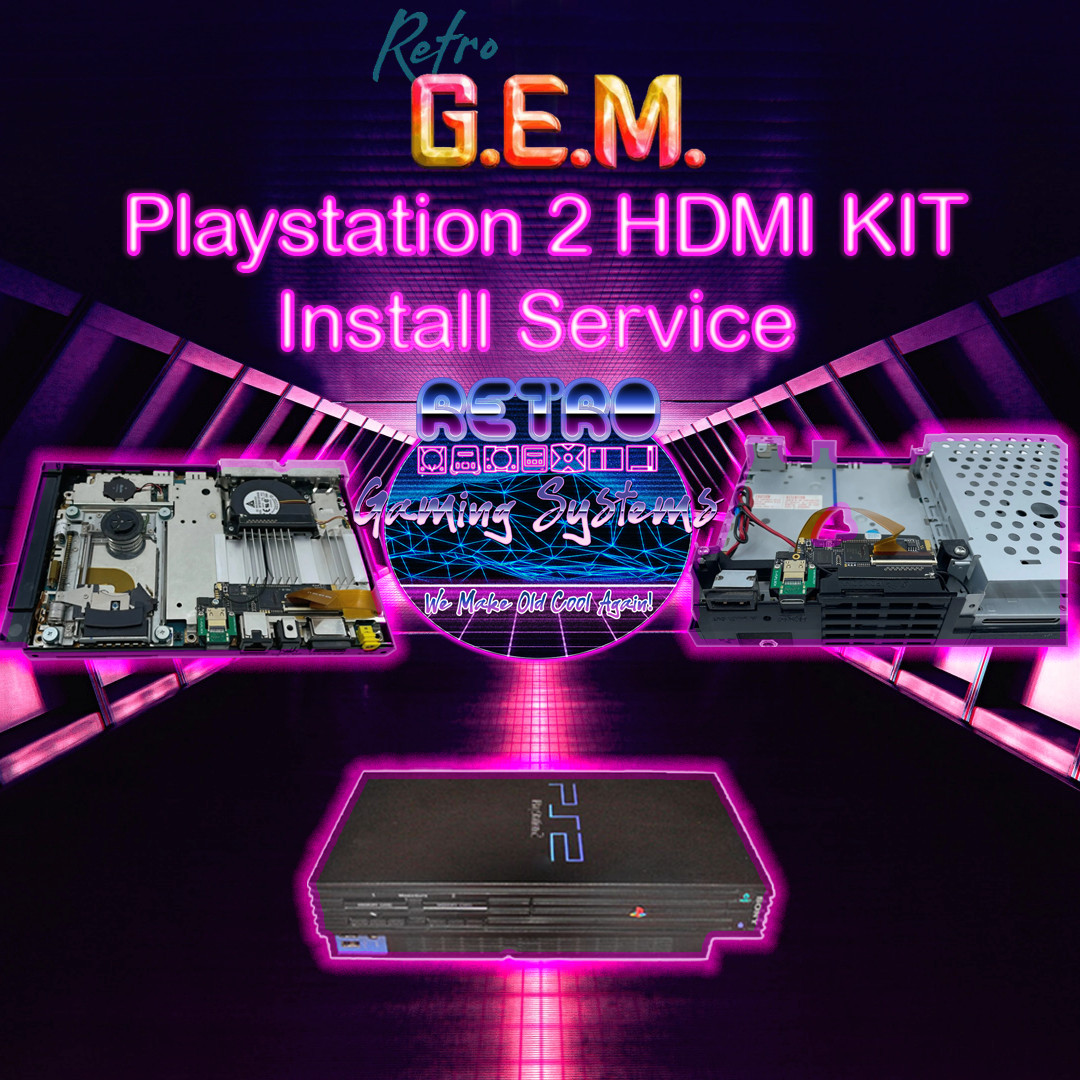 Playstation 2 Retro GEM HDMI Kit Install Service