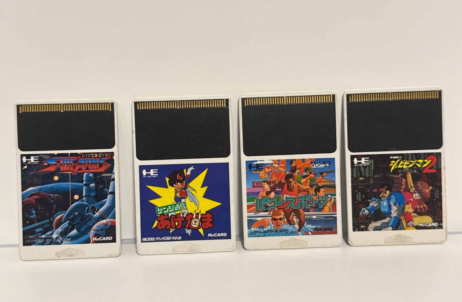 PC Engine Hu Card Only – Lot Of 17/Read