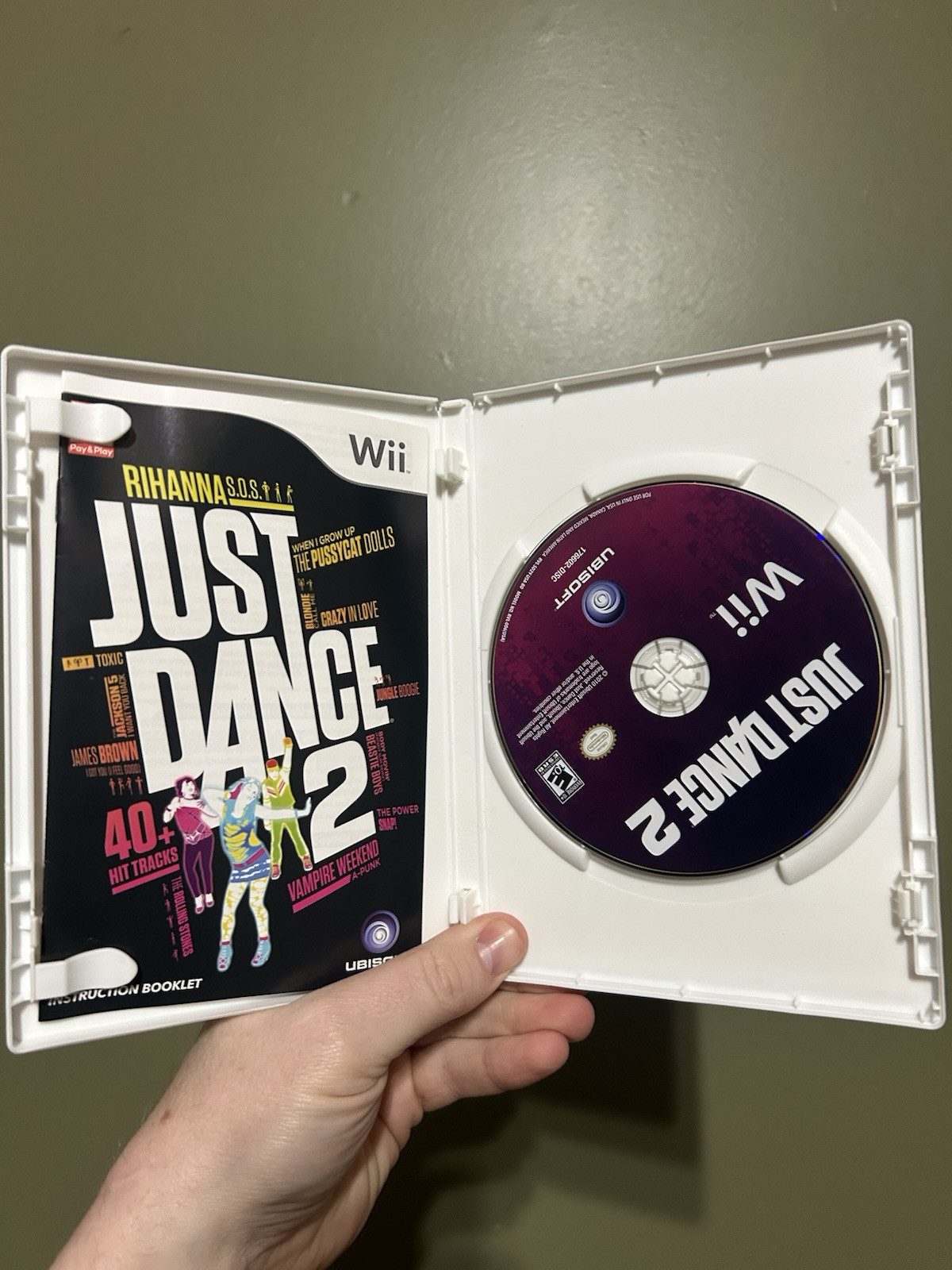 Wii Just Dance Lot of 2-Just Dance 2 & 3 With Cases & Manuals