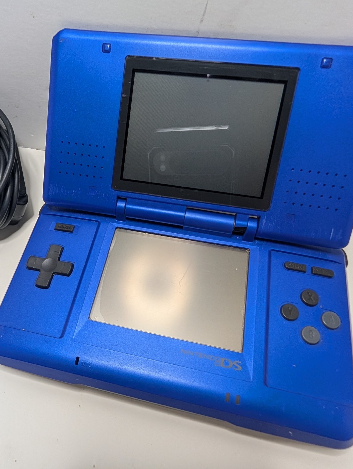Nintendo DS Original Blue With Charger And GBA Super Mario 3 Read
